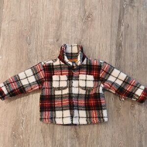OLD NAVY Plaid Shaket 12-18 Months